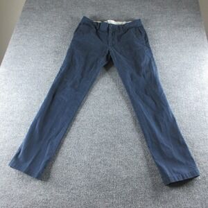 Polo Ralph Lauren Pants Mens 32x31 Blue Slim Fit Chino Straight Casual Canvas